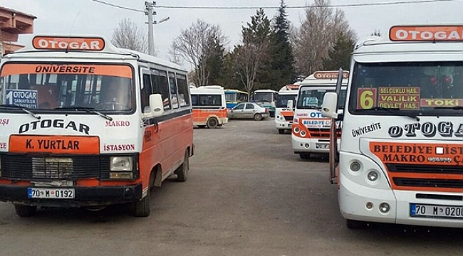 1 VE 6 NOLU DOLMUŞÇULAR KOOPERATİFİNDEN ÖĞRENCİLERE ZAMSIZ ULAŞIM