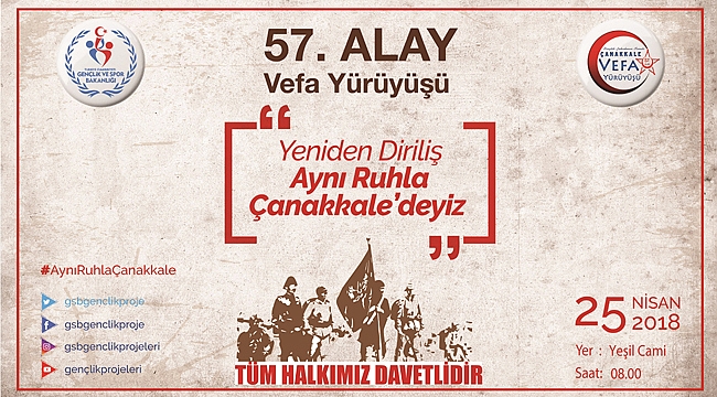 "57. ALAYA VEFA YÜRÜYÜŞÜ" PROGRAMINA DAVET
