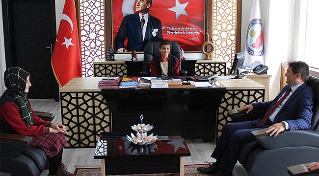 BAYRAM ÇOCUKLARINDAN KAYMAKAM SADEBIYIK’A ZİYARET