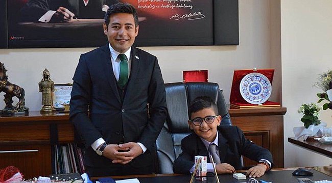 ERMENEK’TE KAYMAKAMLIK MAKAMINA BAYRAM ÇOCUĞU OTURDU