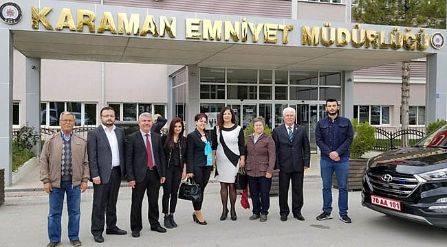 İYİ PARTİ KARAMAN İL TEŞKİLATI EMNİYET’İ ZİYARET ETTİ
