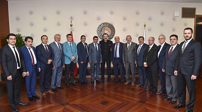 KARAMAN TİCARET BORSASI'NDAN HİSARCIKLIOĞLU'NA ZİYARET