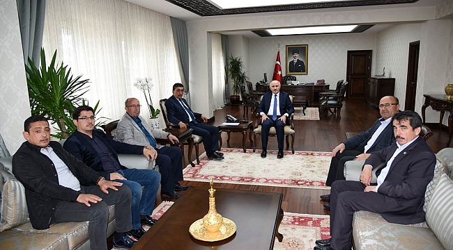 TİCARET BORSASI YENİ YÖNETİMİNDEN VALİ MERAL'E ZİYARET