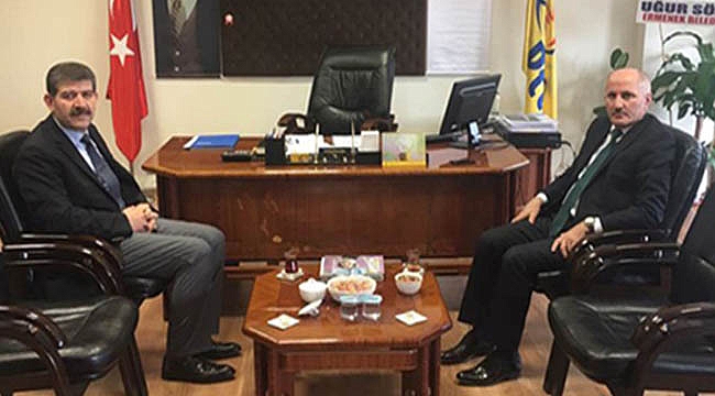 VALİ MERAL&#039;DEN PTT BAŞMÜDÜRLÜĞÜNE ZİYARET