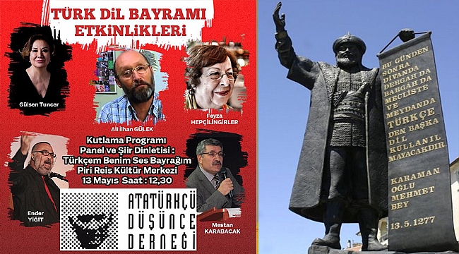 ADD 12-13 MAYIS'TA 'TÜRK DİL BAYRAMI' ETKİNLİKLERİ DÜZENLİYOR