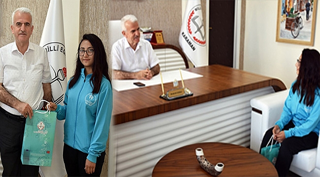 BAŞARILI JUDOCUDAN İL MÜDÜRÜ KUNTOĞLU’NA ZİYARET