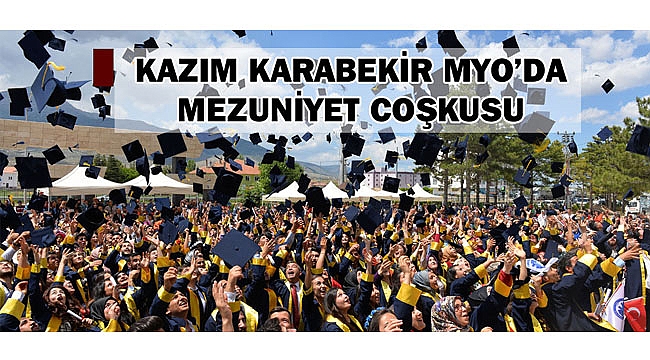 KAZIM KARABEKİR MYO’DA MEZUNİYET COŞKUSU