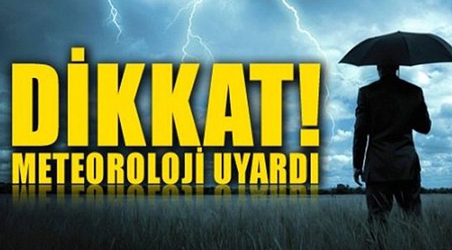 METEOROLOJİDEN YAĞIŞ UYARISI