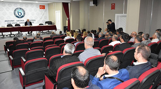 OKUL MÜDÜRLERİ TOPLANTISI GERÇEKLEŞTİRİLDİ