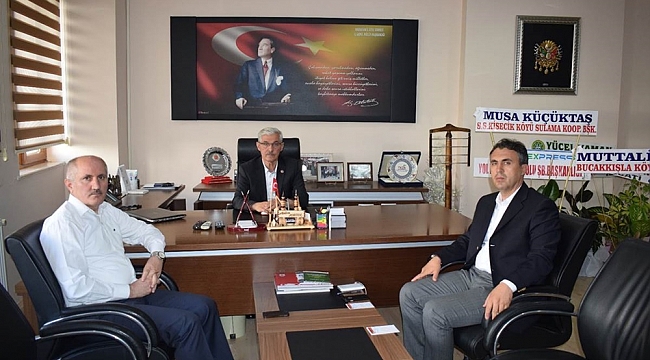 VALİ MERAL İL GENEL MECLİSİNİN YENİ BAŞKANI ADEM KAPAR’I ZİYARET ETTİ