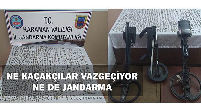 BİN 120 BRONZ SİKKE ELE GEÇİRİLDİ