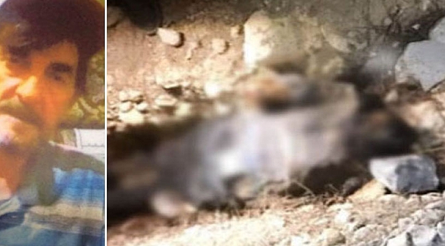 19 GÜN SONRA DAĞLIK ARAZİDE CESEDİ BULUNDU