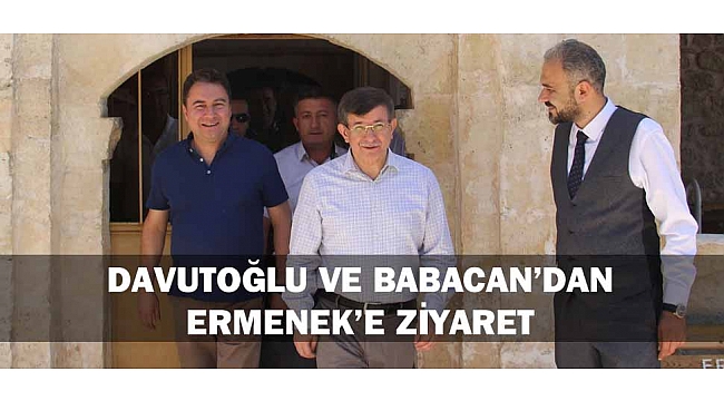 DAVUTOĞLU VE BABACAN’DAN ERMENEK’E ZİYARET