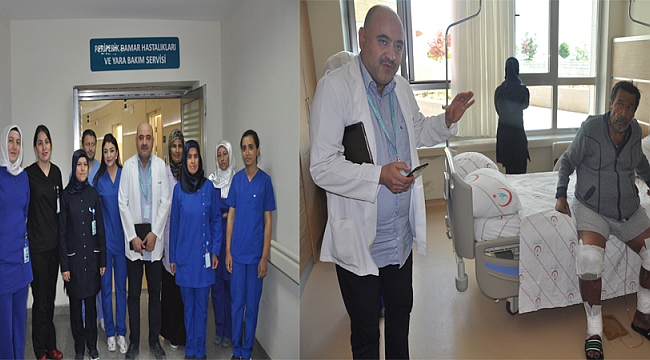KARAMAN DEVLET HASTANESİNDE  PERİFERİK DAMAR HASTALIKLARI VE YARA BAKIM SERVİSİ HİZMETE GİRDİ