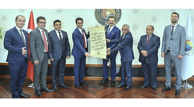 KARAMAN TİCARET VE SANAYİ ODASINDAN HİSARCIKLIOĞLU'NA HAYIRLI OLSUN ZİYARETİ