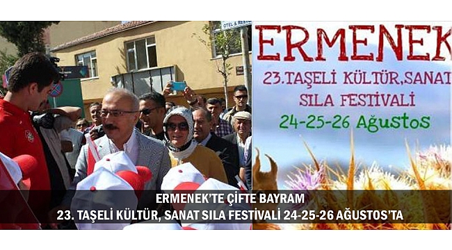 ERMENEK’TE ÇİFTE BAYRAM