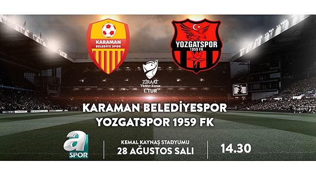 KARAMAN BELEDİYESPOR TÜRKİYE KUPASI MAÇINA ÇIKIYOR