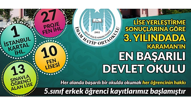 ŞHT. POLİS HAKAN YILMAZ İHO LGS SINAVINDA BÜYÜK BAŞARI YAKALADI