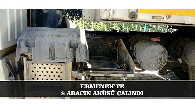 ERMENEK’TE 8 ARACIN AKÜSÜ ÇALINDI