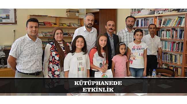 KÜTÜPHANEDE ETKİNLİK