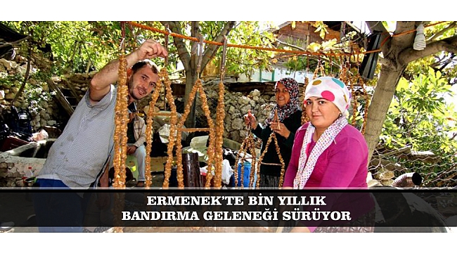 ERMENEK’TE BİN YILLIK BANDIRMA GELENEĞİ SÜRÜYOR
