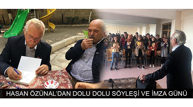 HASAN ÖZÜNAL’DAN DOLU DOLU SÖYLEŞİ VE İMZA GÜNÜ