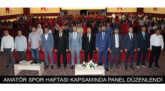 KARAMAN'DA AMATÖR SPOR HAFTASI KAPSAMINDA PANEL DÜZENLENDİ