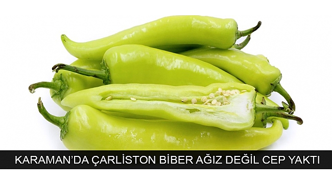 KARAMAN’DA ÇARLİSTON BİBER AĞIZ DEĞİL CEP YAKTI
