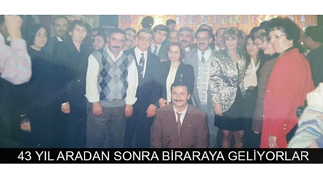 KARAMAN TİCARET LİSESİ İLK 3 DÖNEM MEZUNLARI 43 YIL ARADAN SONRA BİR ARAYA GELİYOR