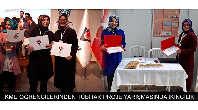 KMÜ ÖĞRENCİLERİNDEN TÜBİTAK PROJE YARIŞMASINDA İKİNCİLİK