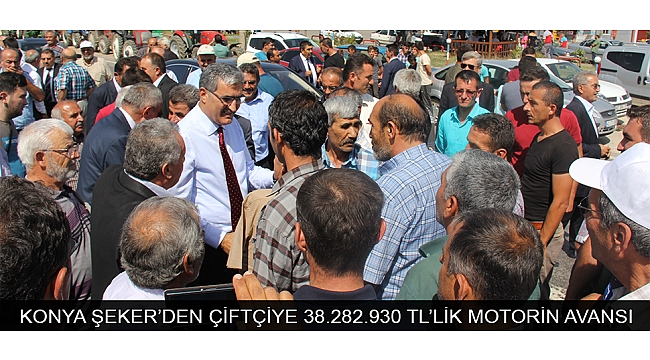 KONYA ŞEKER’DEN ÇİFTÇİYE 38.282.930 TL’LİK MOTORİN AVANSI