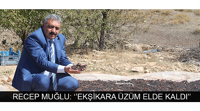 RECEP MUĞLU: ‘’EKŞİKARA ÜZÜM ELDE KALDI’’