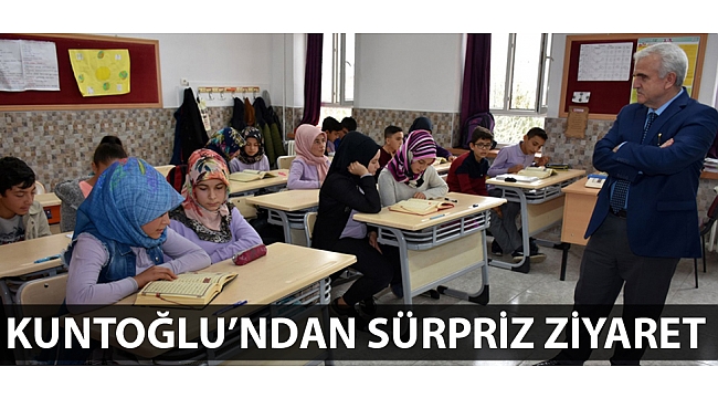 KUNTOĞLU’NDAN DR. FARUK SÜKAN İLKOKULU VE ORTAOKULUNA SÜRPRİZ ZİYARET