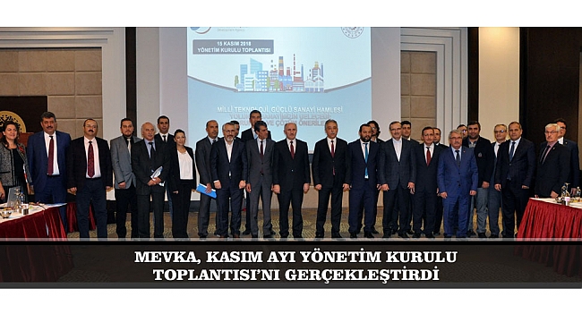 MEVKA, KASIM AYI YÖNETİM KURULU TOPLANTISI’NI GERÇEKLEŞTİRDİ