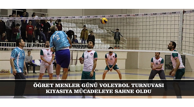 ÖĞRETMENLER GÜNÜ VOLEYBOL TURNUVASI KIYASIYA MÜCADELEYE SAHNE OLDU
