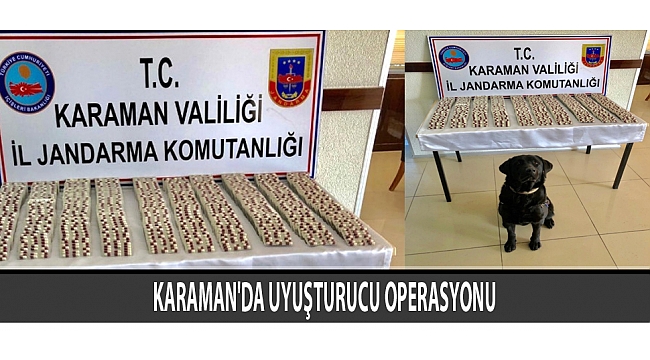 KARAMAN'DA UYUŞTURUCU OPERASYONU