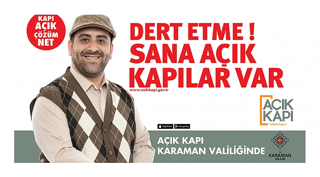 AÇIK KAPI PROJESİ KARAMAN’DA