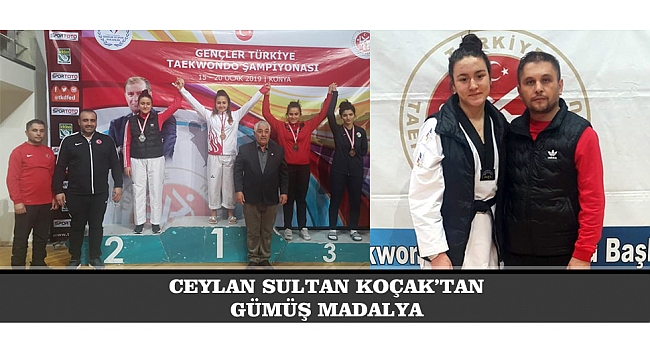 CEYLAN SULTAN KOÇAK'TAN GÜMÜŞ MADALYA