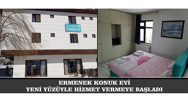 ERMENEK KONUK EVİ YENİ YÜZÜYLE HİZMET VERMEYE BAŞLADI