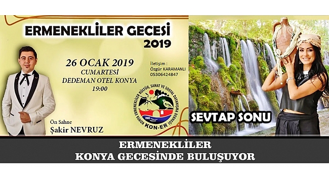 ERMENEKLİLER KONYA GECESİNDE BULUŞUYOR