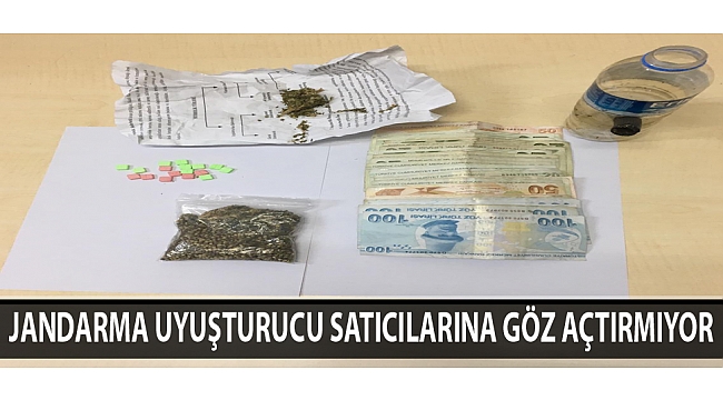 JANDARMA UYUŞTURUCU SATICILARINA GÖZ AÇTIRMIYOR