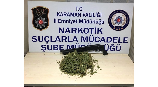KARAMAN'DA ESRAR OPERASYONU