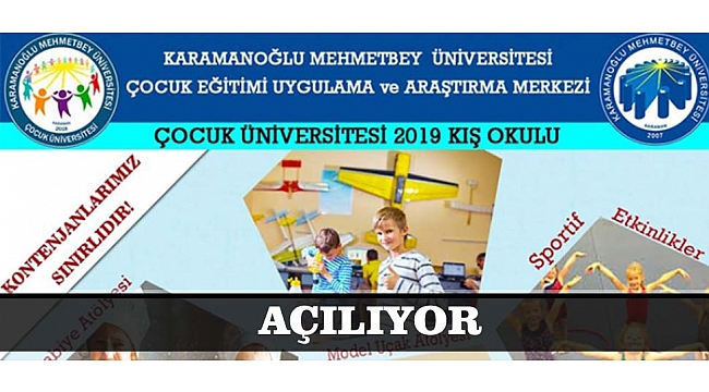 KMÜ 2019 KIŞ OKULU AÇILIYOR