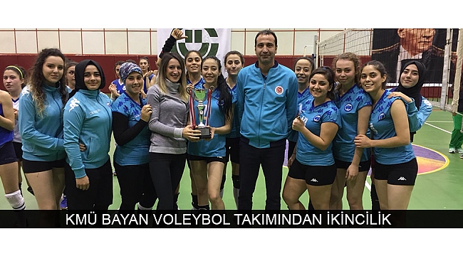 KMÜ BAYAN VOLEYBOL TAKIMINDAN İKİNCİLİK