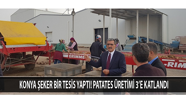KONYA ŞEKER BİR TESİS YAPTI! PATATES ÜRETİMİ 3’E KATLANDI