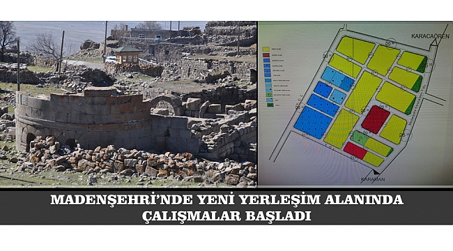 MADENŞEHRİ'NDE YENİ YERLEŞİM ALANINDA  ÇALIŞMALAR BAŞLADI