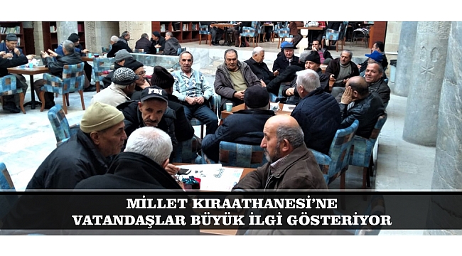 MİLLET KIRAATHANESİ'NE VATANDAŞLAR BÜYÜK İLGİ GÖSTERİYOR
