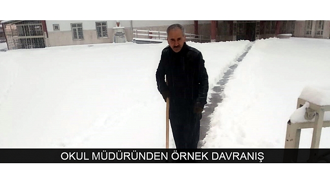OKUL MÜDÜRÜNDEN ÖRNEK DAVRANIŞ