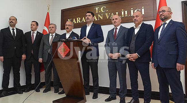 Çevre ve Şehircilik Bakanı Karaman'a Geliyor