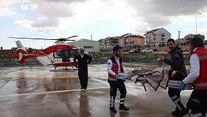 Hava ambulansı Zeynep bebek için havalandı